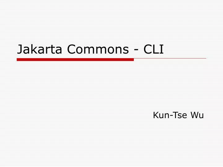 jakarta commons cli