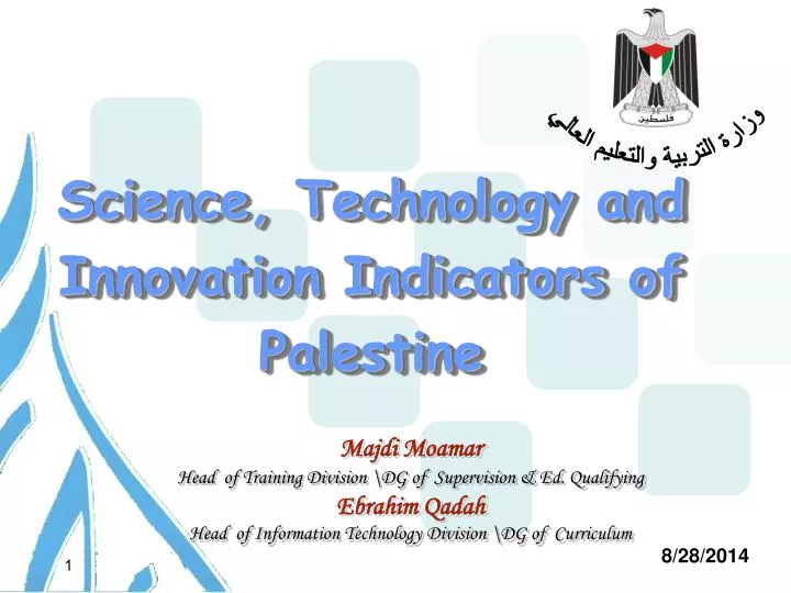 science technology and innovation indicators of palestine