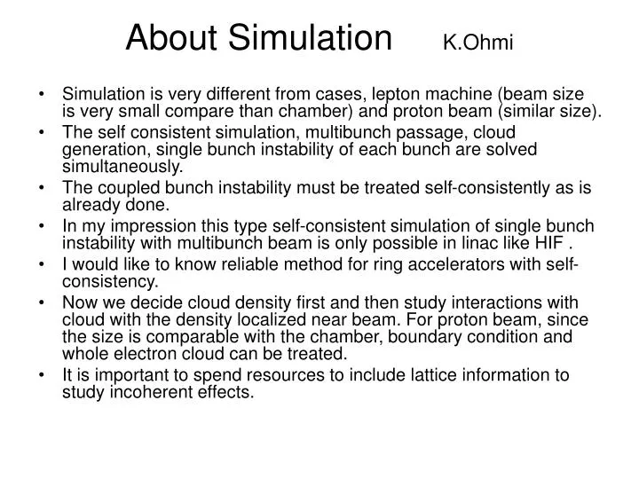 about simulation k ohmi