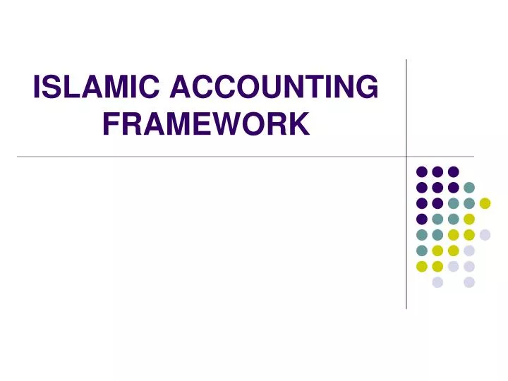 islamic accounting framework