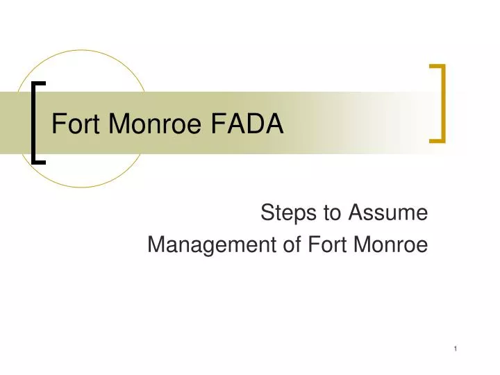 fort monroe fada