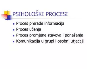 psiholo ki procesi