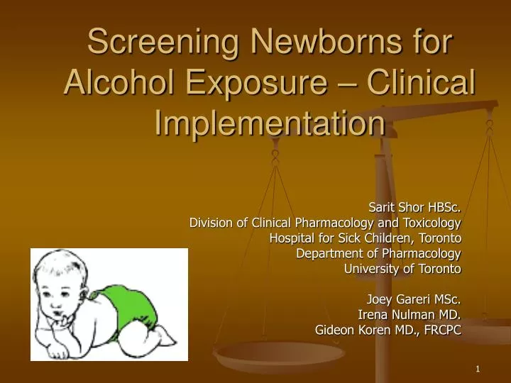 screening newborns for alcohol exposure clinical implementation