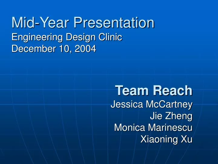 team reach jessica mccartney jie zheng monica marinescu xiaoning xu