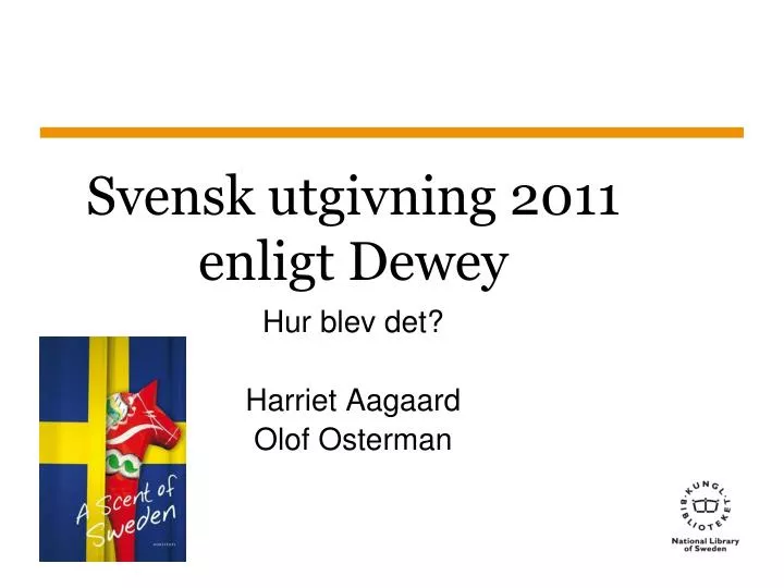svensk utgivning 2011 enligt dewey