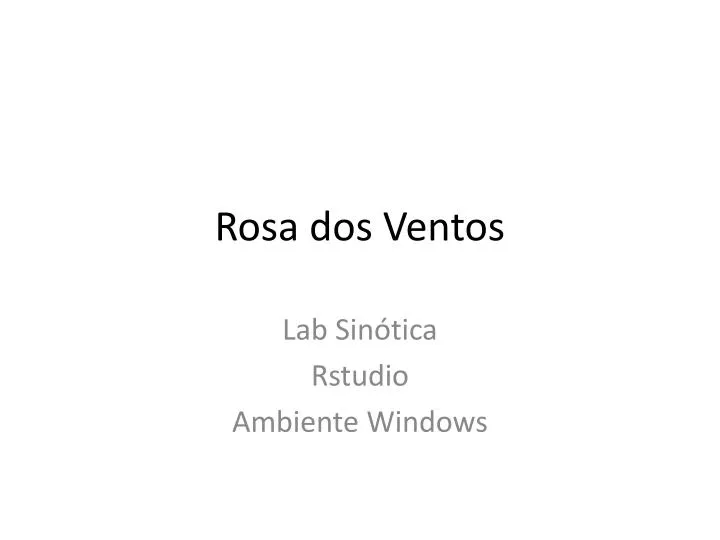 rosa dos ventos