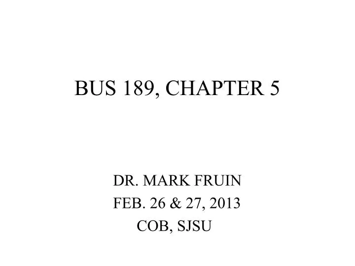 bus 189 chapter 5