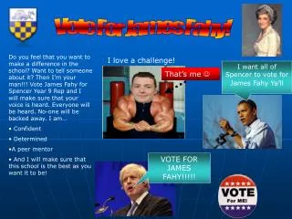 Vote For James Fahy!