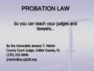 PROBATION LAW