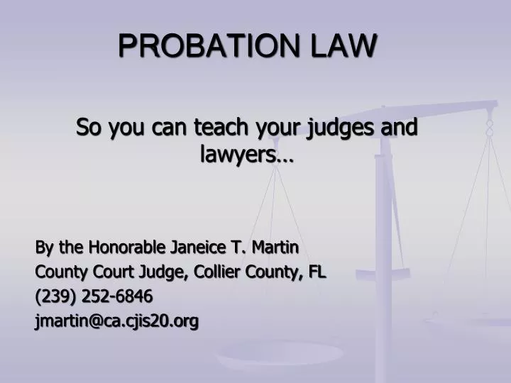 probation law