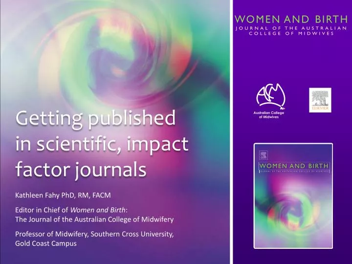 getting published in scientific impact factor journals