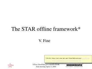The STAR offline framework*