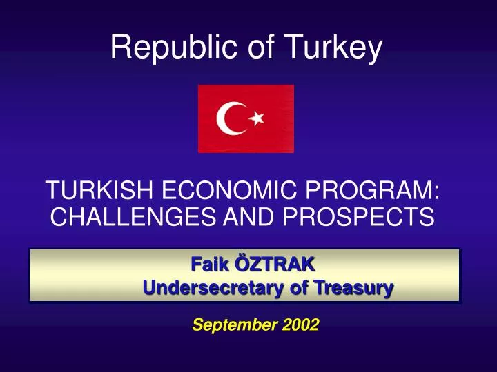 turkish economic program challenges and prospects