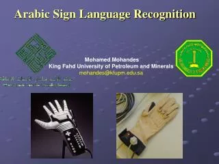 Arabic Sign Language Recognition