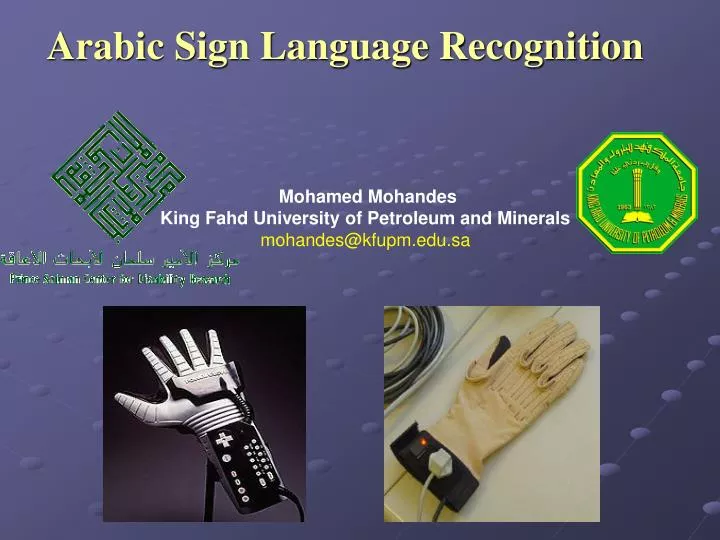arabic sign language recognition