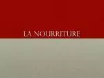La Nourriture - slide 1