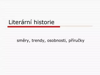 liter rn historie