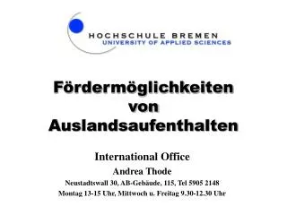 f rderm glichkeiten von auslandsaufenthalten