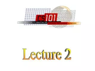 Lecture 2