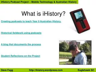 What is iHistory?