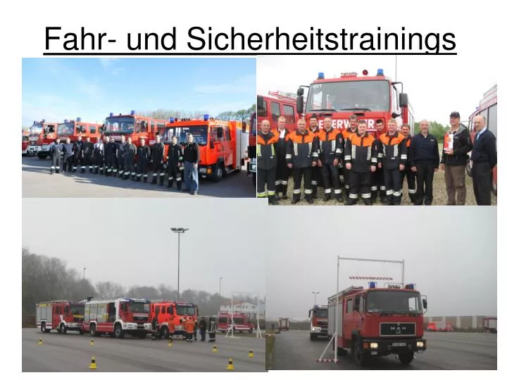 fahr und sicherheitstrainings