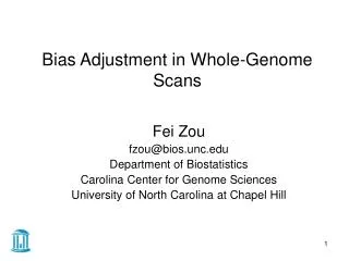 Bias Adjustment in Whole-Genome Scans