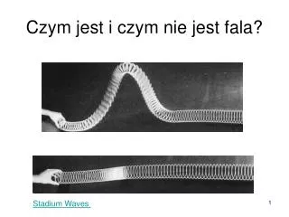 czym jest i czym nie jest fala