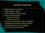 Lecture Overview - slide 1