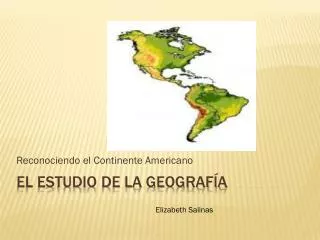reconociendo el continente americano