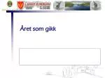 Året som gikk - slide 1