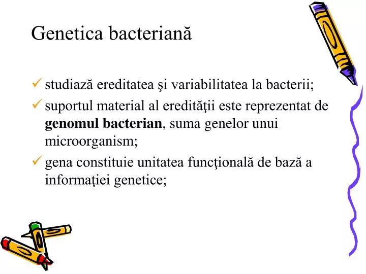 g enetica bacterian