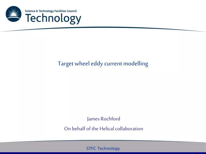 target wheel eddy current modelling
