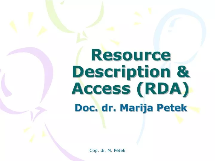 resource description access rda