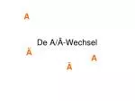 De A/Ä-Wechsel - slide 1