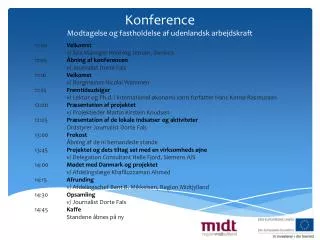 konference modtagelse og fastholdelse af udenlandsk arbejdskraft