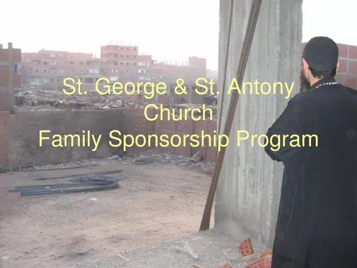st george st antony church family sponsorship program