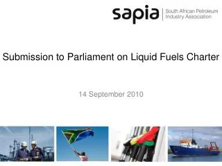 Submission to Parliament on Liquid Fuels Charter