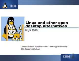 Linux and other open desktop alternatives