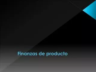 finanzas de producto