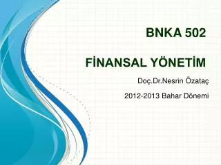 b nka 502 f nansal y net m