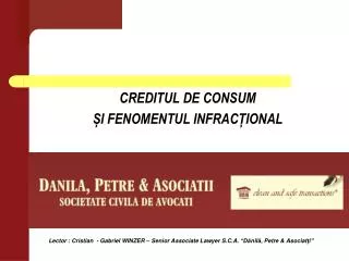lector cristian gabriel winzer senior associate lawyer s c a d nil petre asociat i