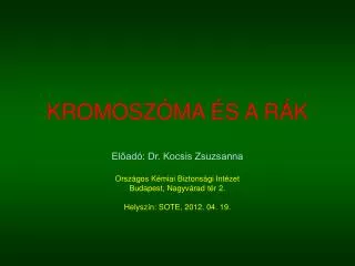 kromosz ma s a r k