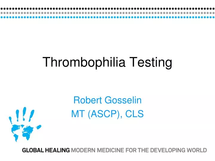 thrombophilia testing