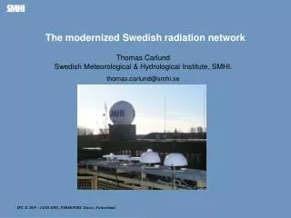 The modernized Swedish radiation network