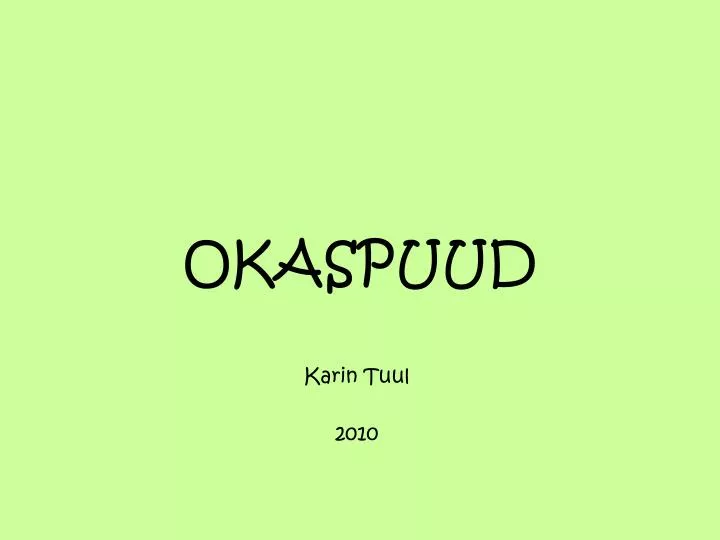 okaspuud