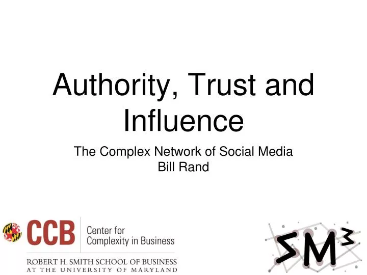 authority trust and influence