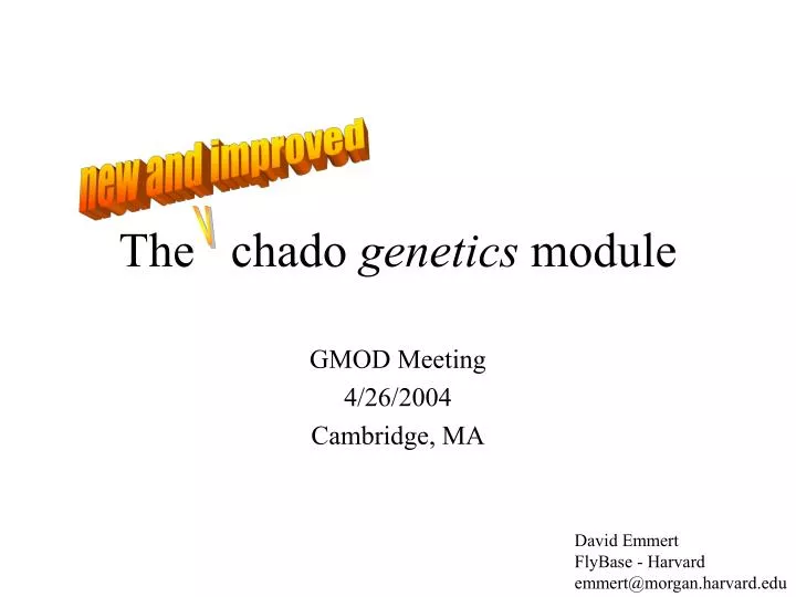 the chado genetics module