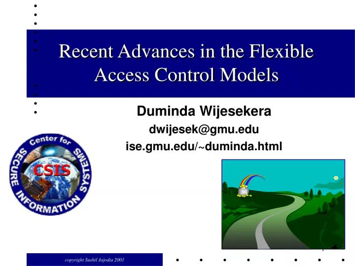 recent advances in the flexible access control models