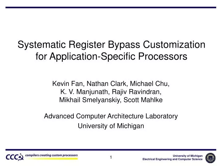 systematic register bypass customization for application specific processors
