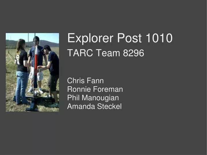 explorer post 1010 tarc team 8296